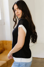 Black Western Horseshoe Short Sleeve Sweater