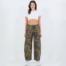 Leopard Pattern Barrel Fit Pants