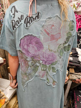 Blue Butterfly Rare Bird T-shirt Dress