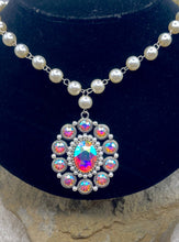 Boho Pearl Crystal Statement Necklace