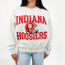 Indiana Hoosiers Football Slouchy Drop Shoulder Crewneck