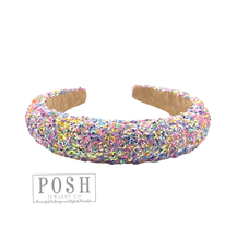 Crushed sequin headband: Light Multi