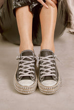 MX-CHANTEL - Studded High Top Sneakers: Blue / Standard / 6(1)-6.5(1)-7(1)-7.5(2)-8(2)-8.5(2)-9(2)-10(1)