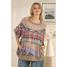 Ash Washed Fabric Long Sleeve Oli+Hali Top