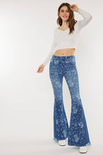 Medium High Rise Floral Flare Kancan Jeans