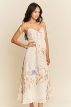 Ivory Floral Lace DD Maxi Dress
