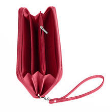 Dark Red NCAA Indiana Hoosiers Pebble Organizer Zip Wallet