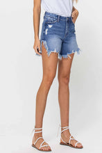 Harmonious High Rise Side Slit Frayed Hem Vervet Shorts