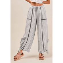 Vintage Charcaol Lightweight Multi Stripe Joggers