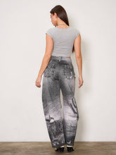 Western Black Horse Digital Printed Baggy Jeans