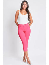 Fiery Coral Junior Hyperstretch Pull On Capri With Side Slit