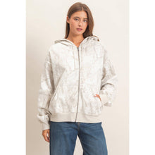 Grey Tree Camouflage Zip-Up Hoodie