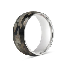 Camouflage Stainless Steel Blank Ring: 5 / 6mm