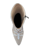 Silver Glimmer Calf Boots