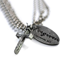 Nail Cross Tag Necklace