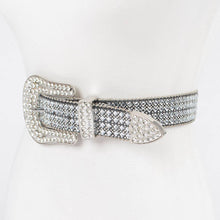 Clear Rhinestone Western Style Belt
