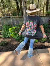 Dragonflies and Butterflies Black Tattered Rare Bird Tee