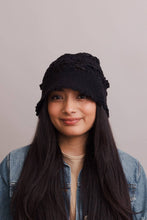 Floral Crochet Bucket Sun Hat: Natural
