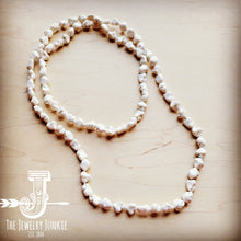 Boho Beaded Layering Necklace w/ White Turquoise: White