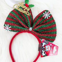 Decorated Bow Christmas Headband: MIX COLOR / ONE(12)