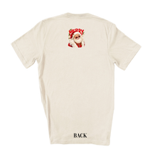 Natural Santa Glam Rhinestone Graphic Tee