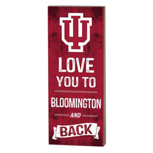 7x18 Logo Love You To Indiana Hoosiers
