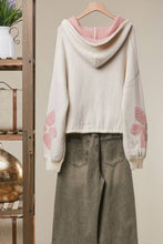 Pastel Purple Flower Petal Hooded Sweater