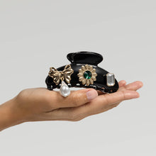 KitschPop™️ Curved Claw Clip 7pc Set Vintage - Black