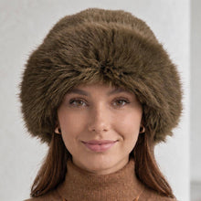 Black Fuzzy Plush Faux Fur Winter Cossack Hat