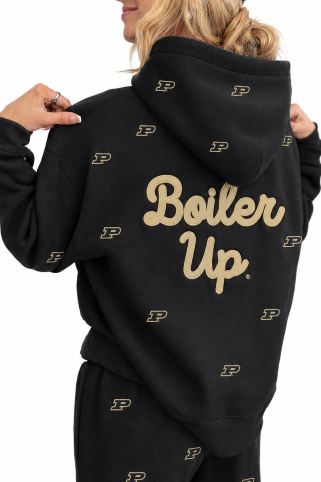Purdue Embroidered Fleece Hoodie