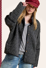 Birdy Sage Oversized Soft Quilted Button Down Jacket