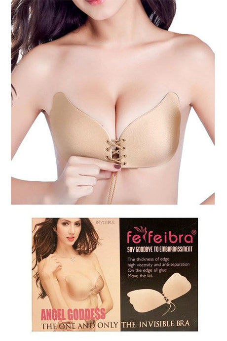 Nude Lace Up Adhesive Bra 6/23/23 7950