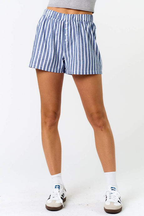 Blue Striped Boxer Shorts