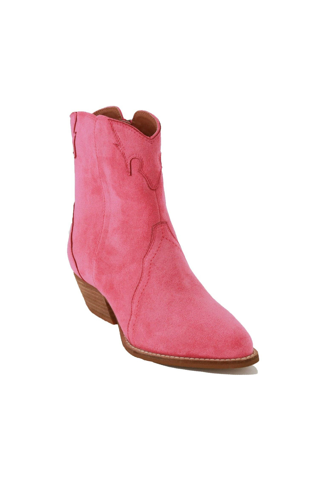 Fuchsia Western Ankle Boots