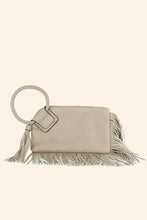Stone Fringe Cuff Clutch Tassel Wristlet Clutch Bag