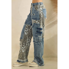 Denim Washed Leopard Oli+Hali Jeans