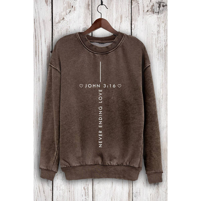 Mineral Brown Never Ending Love Sweatshirt