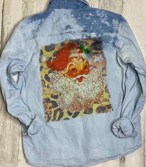 Vintage Santa Denim Shirt