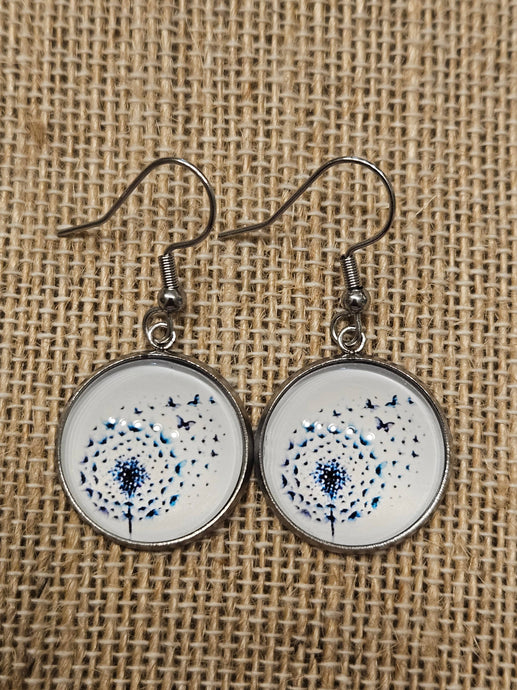 Dandelion Butterfly Earrings