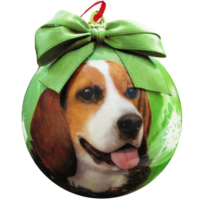 Beagle Christmas Ball Ornament