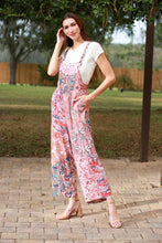 Floral Pink Hippie Overalls