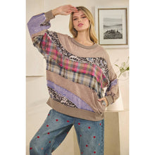 Ash Washed Fabric Long Sleeve Oli+Hali Top