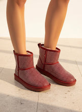 [BEST SELLER] PRESLEY Rhinestone Embellished Cozy Mini Boots: BLACK / A12