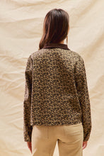 Leopard Barn Jacket with Corduroy Collar 9/4/25 1149
