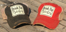 Drink Up Bitches Distressed Trucker Hat Baseball Cap