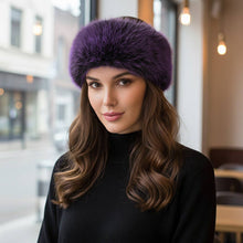 White Elegant Faux Fur Winter Headband Earmuff