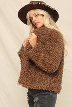 Latte Open Front Fuzzy And Cozy Jacket