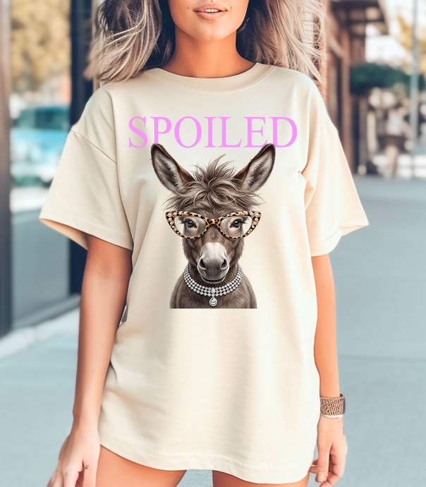 Natural Spoiled Donkey Tee