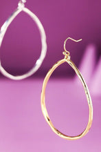 Hammered Teardrop Earrings: RH-SILVER / 2 / OS