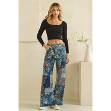 Denim Washed Paisley Patch Oli+Hali